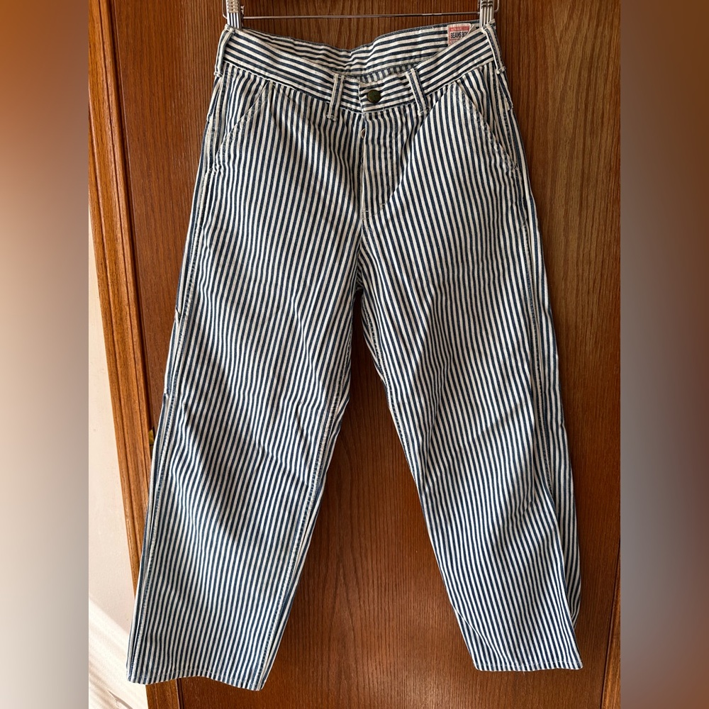 Beams Boy striped cargo pants